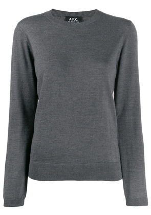 A.P.C. round neck jumper - Grey