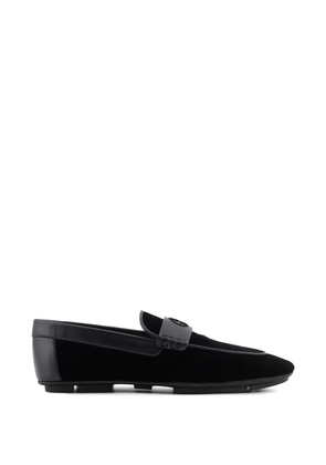 Giorgio Armani logo-detail loafers - Black