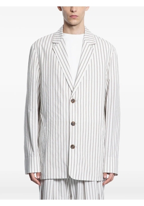 The Row Albert striped blazer - White