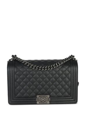 CHANEL Pre-Owned 2021-2025 Boy leather bag - Black