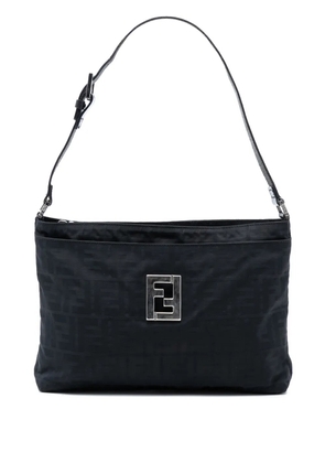 Fendi Pre-Owned 2000-2010 Zucca Nylon shoulder bag - Black