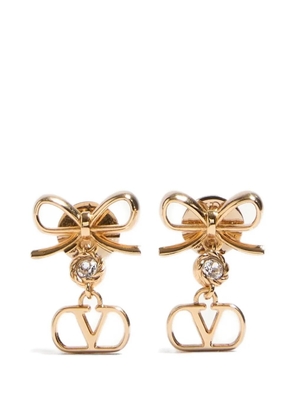 Valentino Garavani Vlogo Signature earrings in metal and Swarovski® crystals - Gold