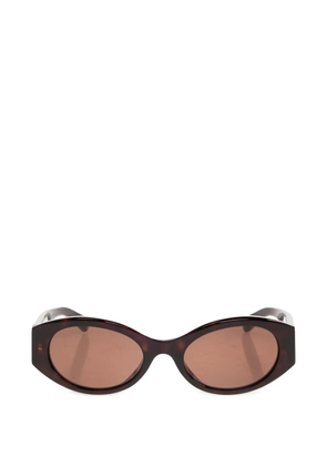 Balenciaga Eyewear Nano round BB-logo sunglasses - Brown