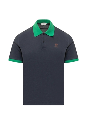 Versace logo pique polo shirt - Grey