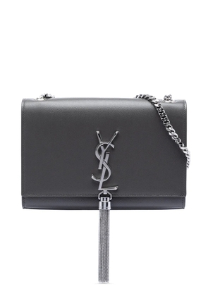 Saint Laurent Pre-Owned 2018 Small Grain de Poudre Monogram Kate Tassel crossbody bag - Black