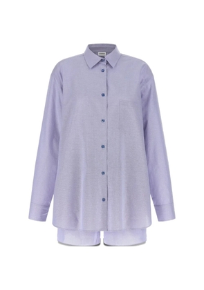 THE ANDAMANE button shorts and shirt set - Purple