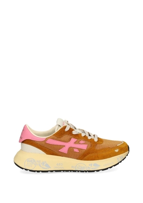 Premiata Lauryn cutout leather sneakers - Brown