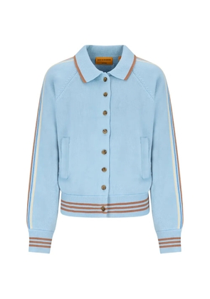 Guest In Residence striped button cardigan - Blue