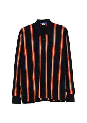 Junya Watanabe MAN striped long-sleeve polo shirt - Blue