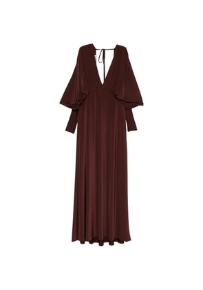 Raquel Diniz long-sleeve maxi dress - Purple