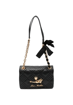 Love Moschino quilted chain shoulder bag - Black