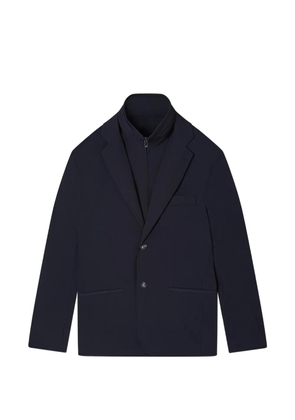 Emporio Armani zip-detail blazer - Blue