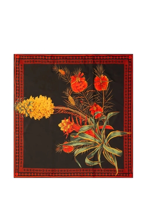 Blumarine floral scarf - Black