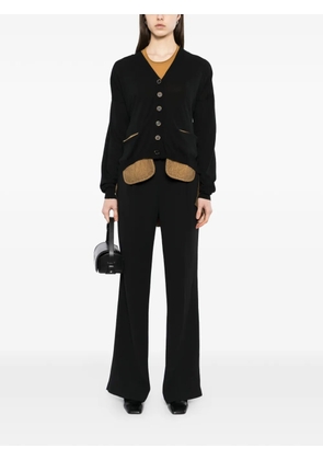 Uma Wang panelled crepe cardigan - Black
