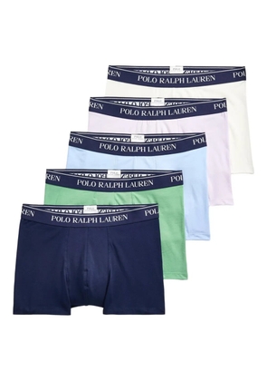 Polo Ralph Lauren logo-waistband boxers (pack of five) - Blue