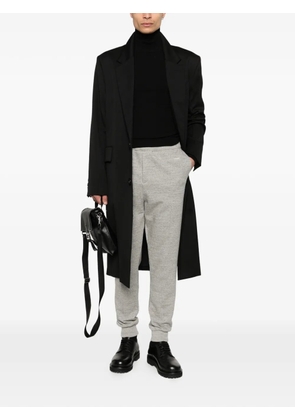 Prada logo-embroidery track pants - Grey