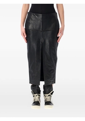 Rick Owens Sliced midi skirt - Black