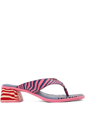 Camper Kora striped sandals - Pink
