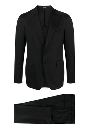 Tagliatore single-breasted virgin-wool suit - Black