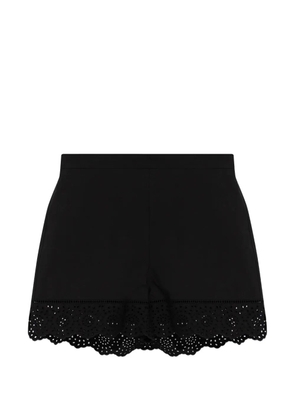 By Malene Birger lace-trim mini shorts - Black