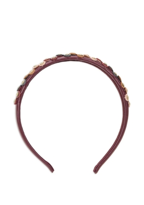 RED(V) floral studded headband