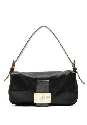 Fendi Pre-Owned 2000-2015 Mamma Baguette satin shoulder bag - Black