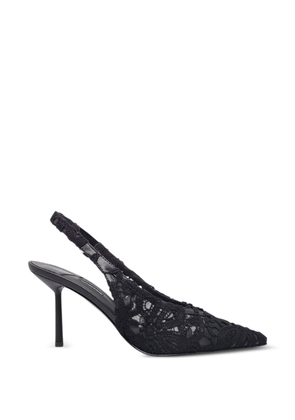 Le Silla lace slingback pumps - Black