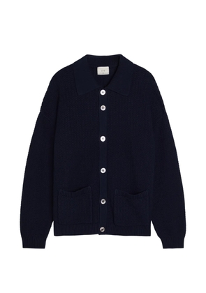 CHÉ polo-collar cardigan - Blue
