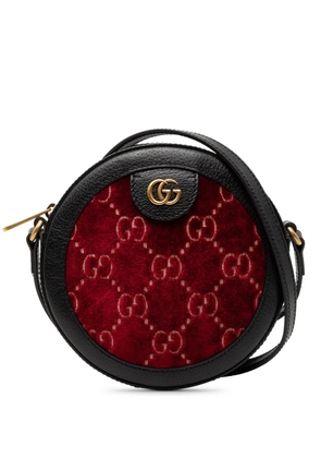 Gucci Pre-Owned 2000-2015 GG Marmont Velvet Round crossbody bag - Red