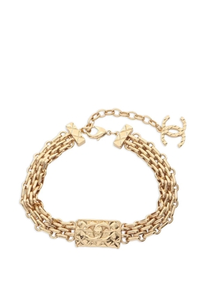 CHANEL Pre-Owned 1986~1988 bag-motif necklace - Gold