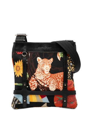 Ferragamo Pre-Owned 1990-2010 Nylon Jungle Safari crossbody bag - Black