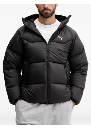 PUMA hooded-logo jacket - Black