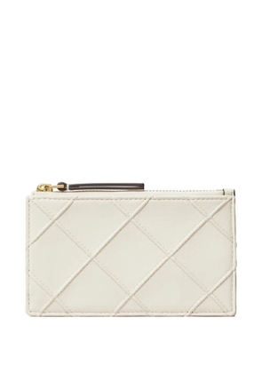 Tory Burch Fleming zip card case - Neutrals