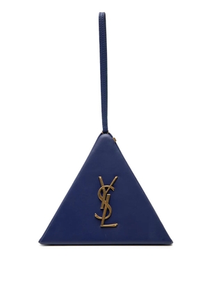 Saint Laurent Pre-Owned 2018 Small Leather Pyramid Box Bag clutch bag - Blue