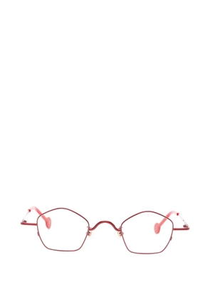 L.A. EYEWORKS Casoni geometric-frames glasses - Red
