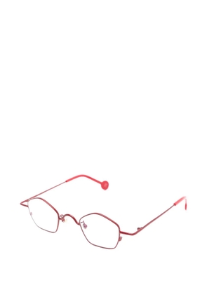 L.A. EYEWORKS Casoni geometric-frames glasses - Red