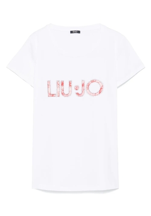 LIU JO crystal-embellished T-shirt - White