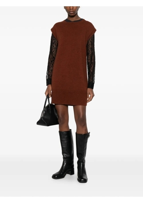 MAISON123 Raphaelle sleeveless mini dress - Brown