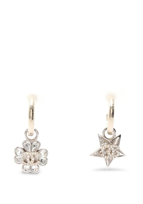 CHANEL Pre-Owned 1986 clover star earrings - Silver