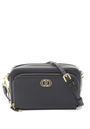 Christian Dior Pre-Owned 2010s Caro double-pouch leather shoulder bag - Black
