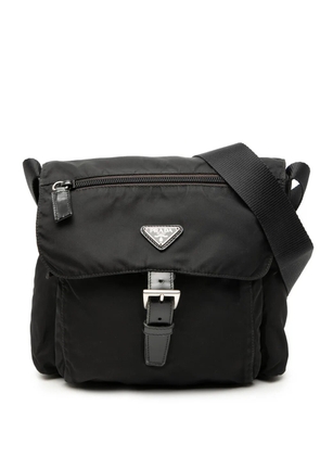Prada Pre-Owned 2000-2013 Tessuto Zip Buckle Messenger Bag crossbody bag - Black