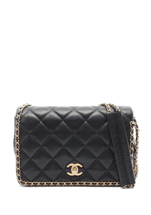 CHANEL Pre-Owned 2021 quilted chain shoulder bag - Black