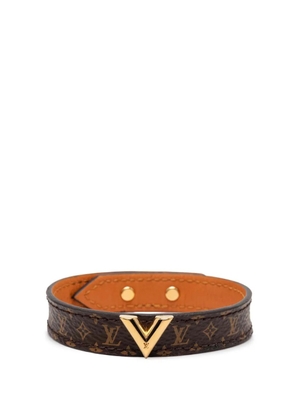 Louis Vuitton Pre-Owned 2019 Monogram Essential V Bracelet costume bracelet - Brown
