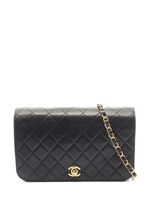 CHANEL Pre-Owned 2000-2002 Classic Flap matelasse shoulder bag - Black