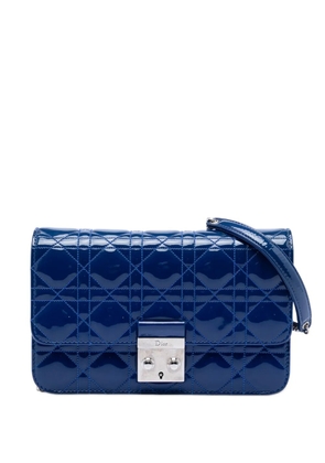 Christian Dior Pre-Owned 2016 Patent Cannage Miss Dior Promenade crossbody bag - Blue