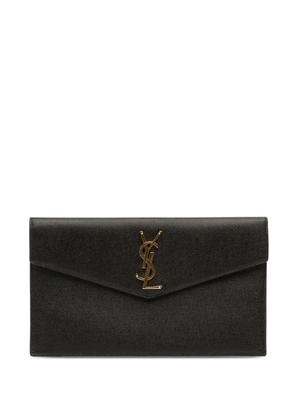 Saint Laurent Pre-Owned 2010-2025 Grain de Poudre Uptown Pouch clutch bag - Black