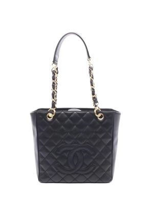 CHANEL Pre-Owned 2008-2009 Matelassé PST quilted chain-strap shoulder bag - Black