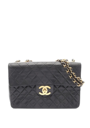 CHANEL Pre-Owned 1994-1996 34 Deca quilted chain shoulder bag - Black