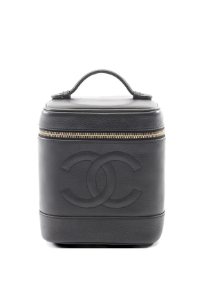 CHANEL Pre-Owned 2010s Coco Mark leather vanity bag - Black