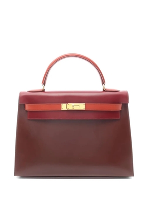 Hermès Pre-Owned 1996 32 Kelly tricolour leather tote bag - Red